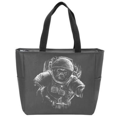 Ape To The Moon Zip Tote Bag