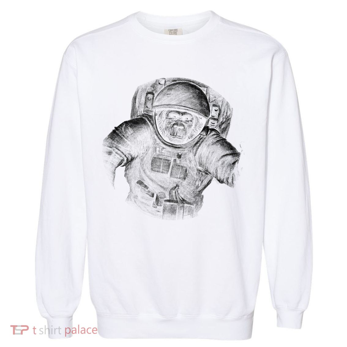 Ape To The Moon Garment-Dyed Sweatshirt