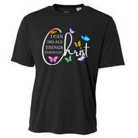 All Things Through Christ Faith Based Christian Graphic Cooling Performance Crew T-Shirt