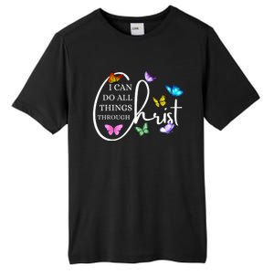 All Things Through Christ Faith Based Christian Graphic Tall Fusion ChromaSoft Performance T-Shirt