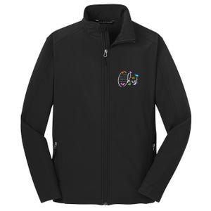 All Things Through Christ Faith Based Christian Graphic Core Soft Shell Jacket