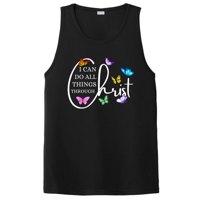 All Things Through Christ Faith Based Christian Graphic PosiCharge Competitor Tank