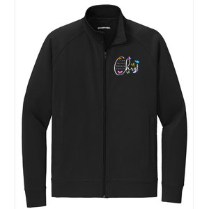 All Things Through Christ Faith Based Christian Graphic Stretch Full-Zip Cadet Jacket