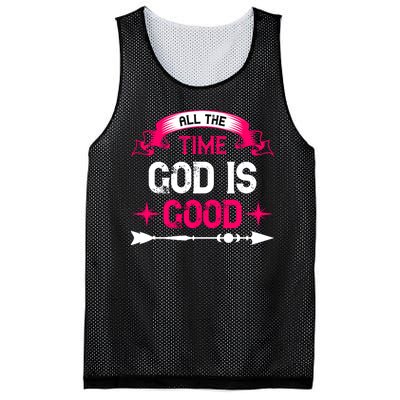 All The Time God Is Good Mesh Reversible Basketball Jersey Tank