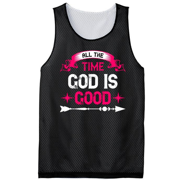 All The Time God Is Good Mesh Reversible Basketball Jersey Tank