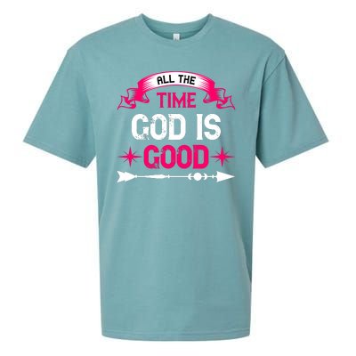 All The Time God Is Good Sueded Cloud Jersey T-Shirt