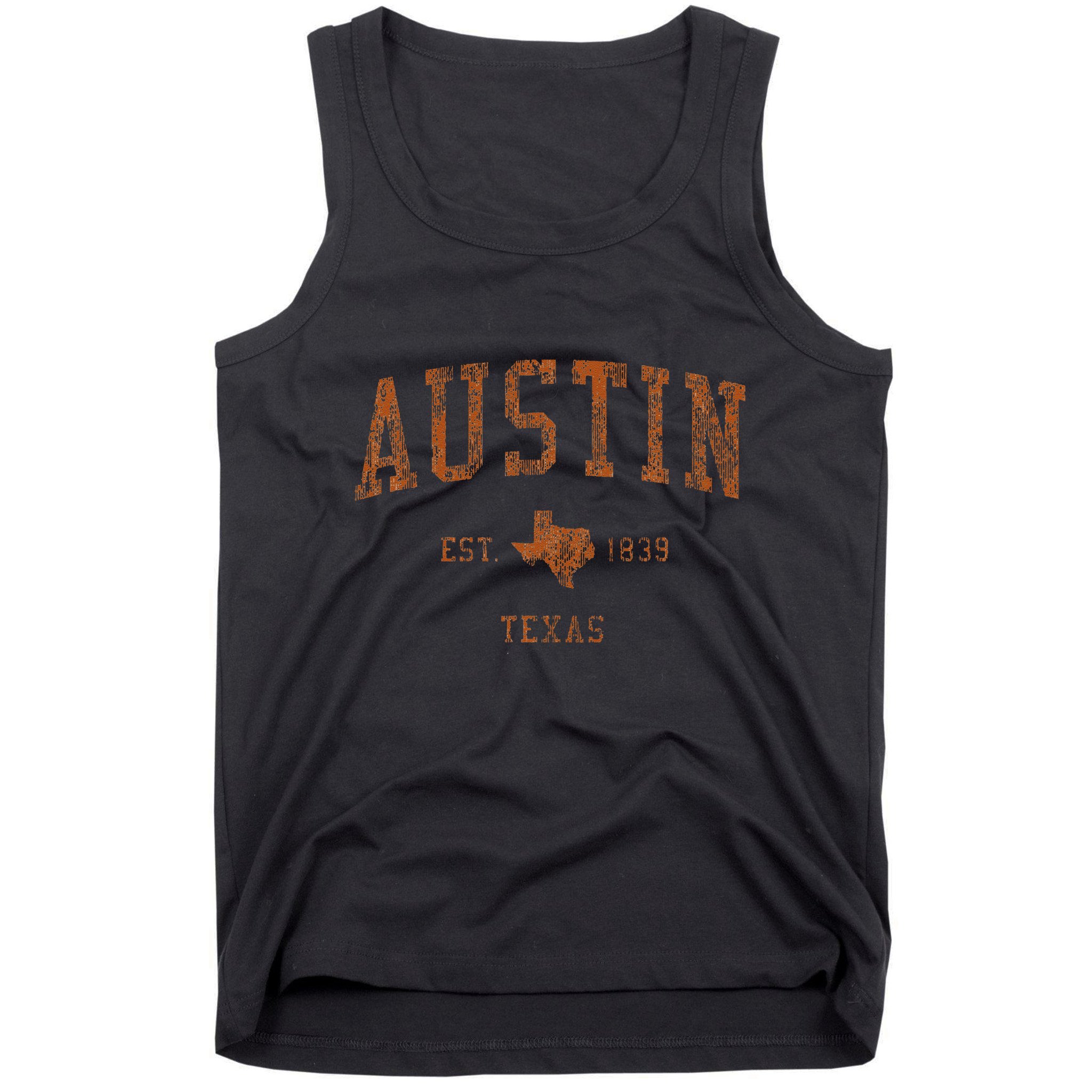 Austin Texas Tx Vintage Athletic Sports Tank Top