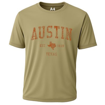 Austin Texas Tx Vintage Athletic Sports Performance Shirt