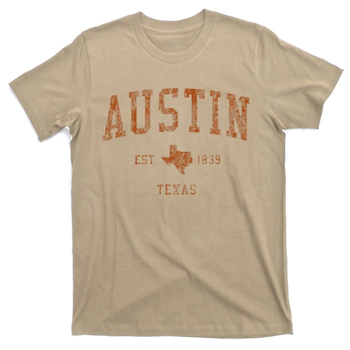 Austin Texas Tx Vintage Athletic Sports T-Shirt