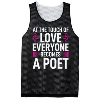 At The Touch Of Love Everyone Becomes A Poet Mesh Reversible Basketball Jersey Tank