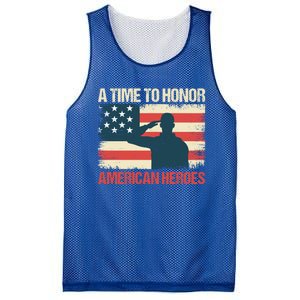 A Time To Honor American Hereos Memorial Day Cute Gift Mesh Reversible Basketball Jersey Tank