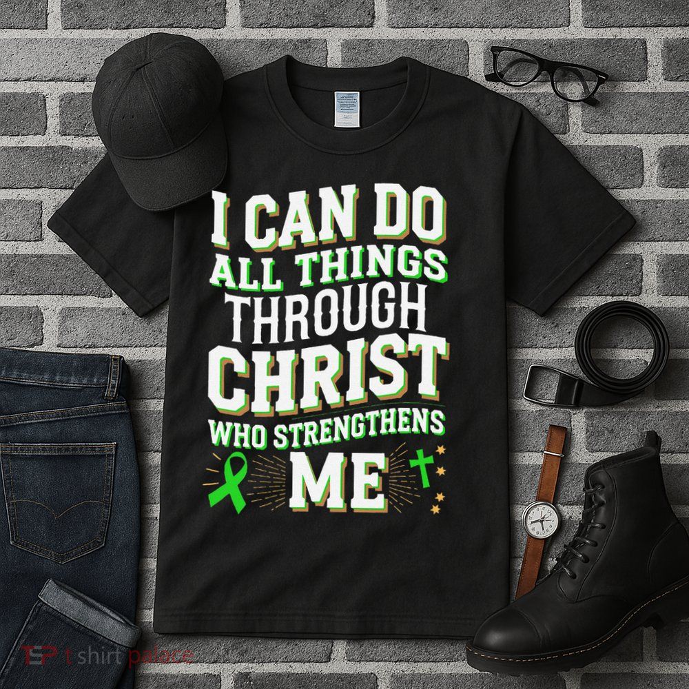 All Things Through Christ Spinal Cord Injury Awareness Tall T-Shirt