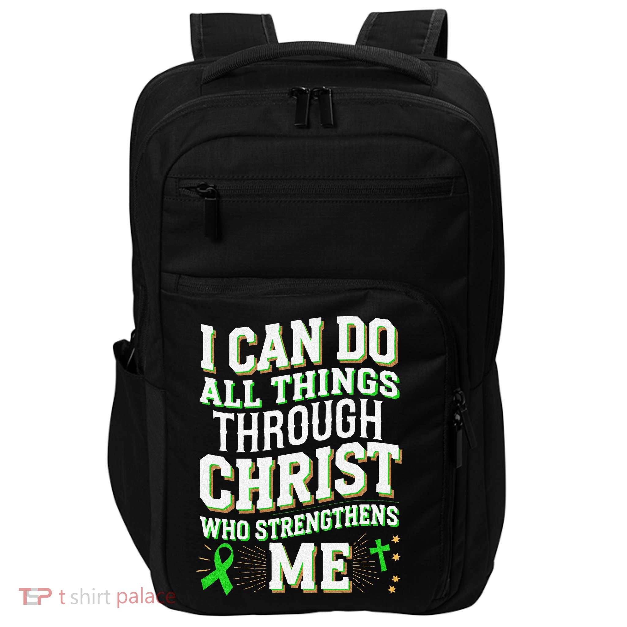 All Things Through Christ Spinal Cord Injury Awareness Impact Tech Backpack