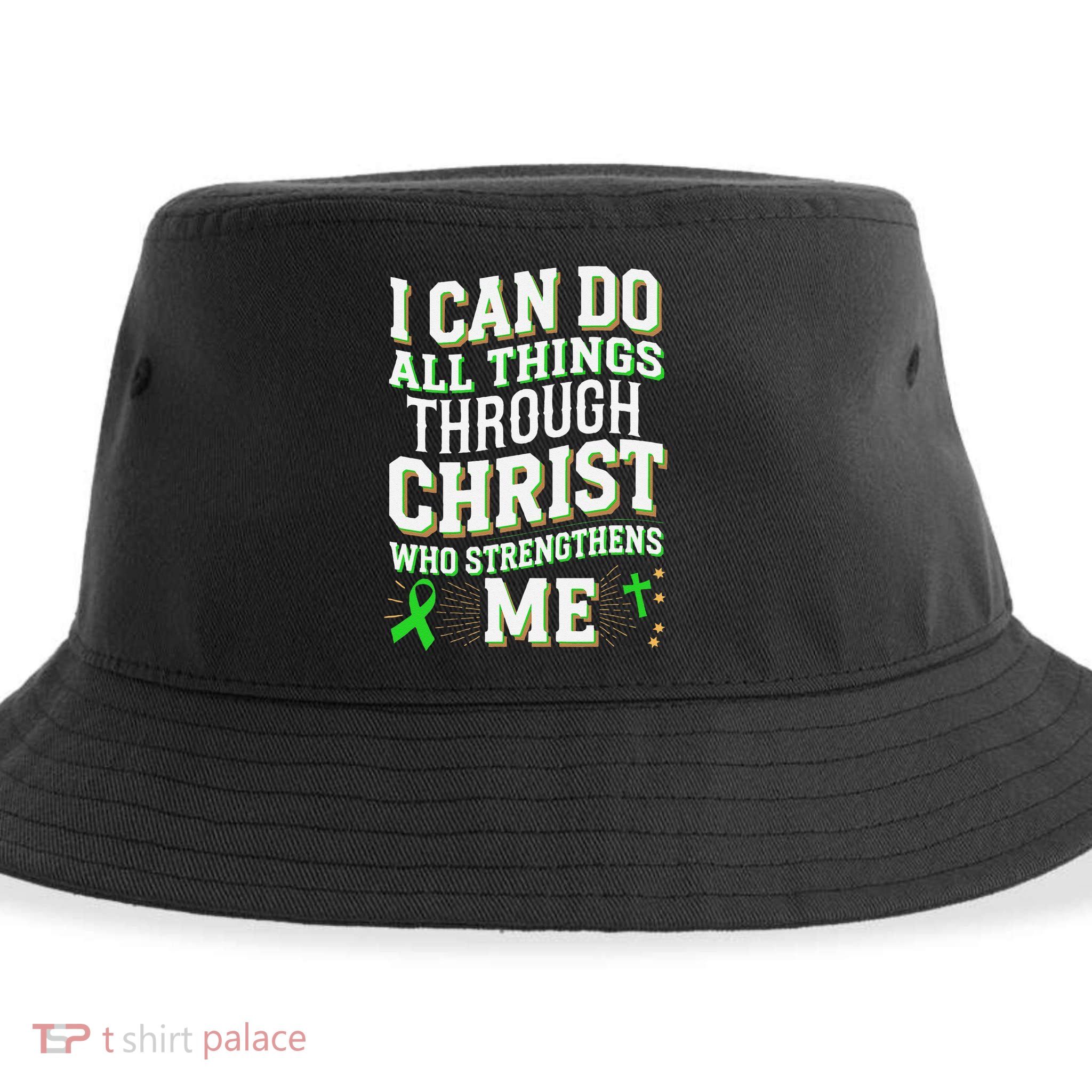 All Things Through Christ Spinal Cord Injury Awareness Sustainable Bucket Hat