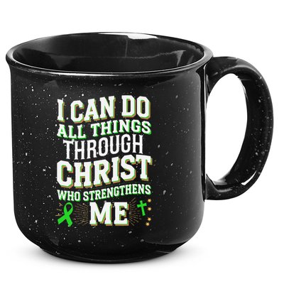 All Things Through Christ Spinal Cord Injury Awareness 15oz Campfire Ceramic Mug
