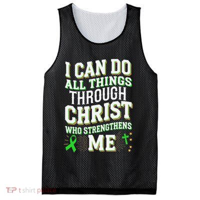 All Things Through Christ Spinal Cord Injury Awareness Mesh Reversible Basketball Jersey Tank