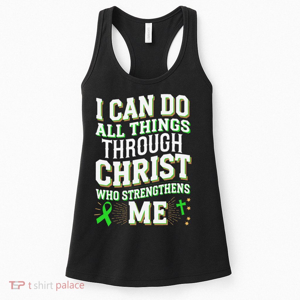 All Things Through Christ Spinal Cord Injury Awareness Womens Tank Top