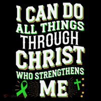 All Things Through Christ Spinal Cord Injury Awareness Short Acrylic Beanie