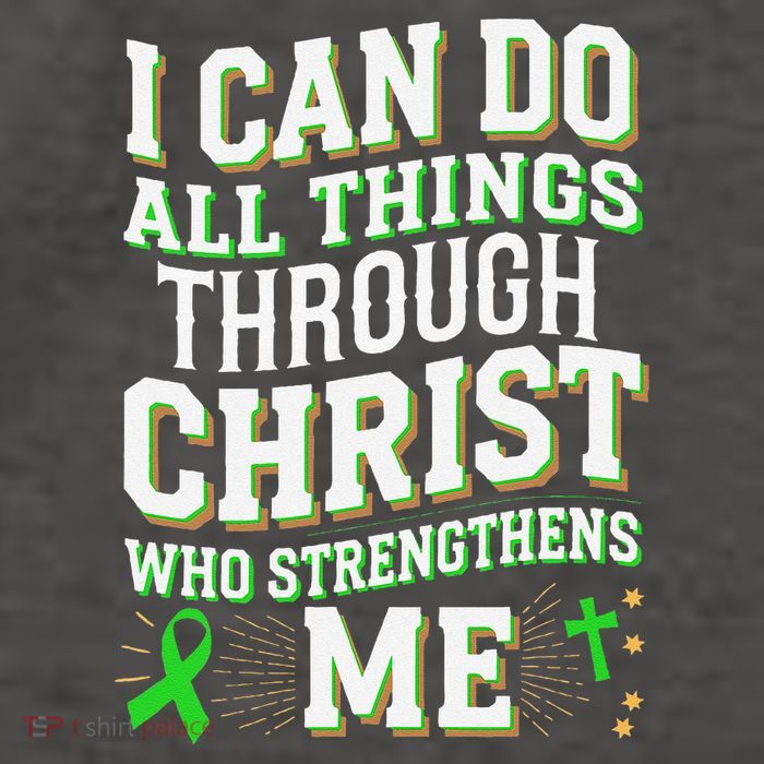 All Things Through Christ Spinal Cord Injury Awareness Vector Backpack