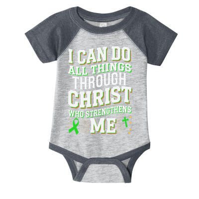 All Things Through Christ Spinal Cord Injury Awareness Infant Baby Jersey Bodysuit