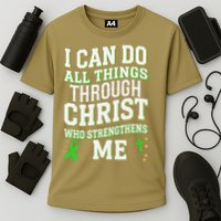 All Things Through Christ Spinal Cord Injury Awareness Performance Shirt