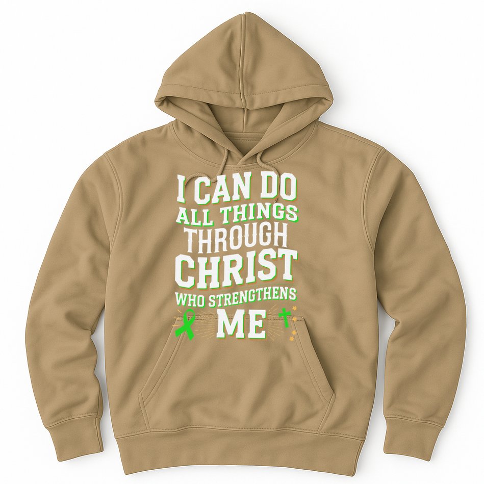 All Things Through Christ Spinal Cord Injury Awareness Hoodie