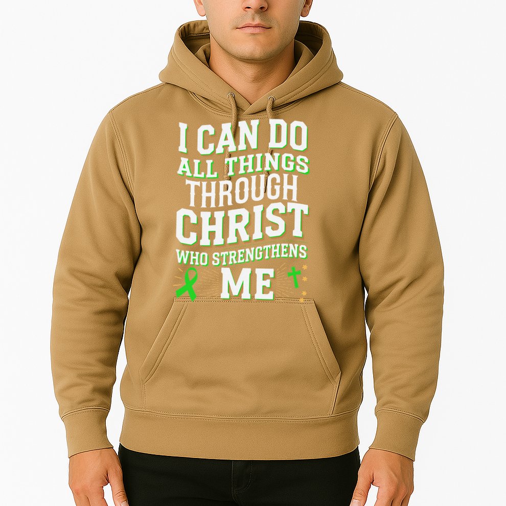All Things Through Christ Spinal Cord Injury Awareness Hoodie