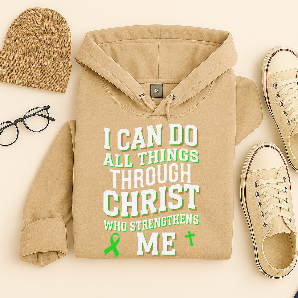 All Things Through Christ Spinal Cord Injury Awareness Hoodie