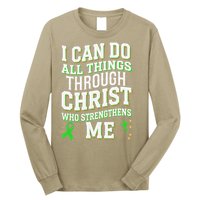 All Things Through Christ Spinal Cord Injury Awareness Long Sleeve Shirt