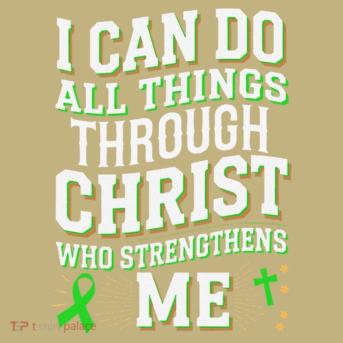All Things Through Christ Spinal Cord Injury Awareness T-Shirt