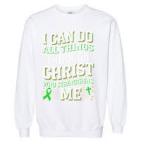 All Things Through Christ Spinal Cord Injury Awareness Garment-Dyed Sweatshirt