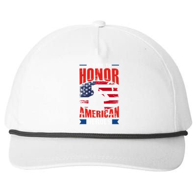 A Time To Honor American Heros Gift Memorial Day Cool Gift Snapback Five-Panel Rope Hat