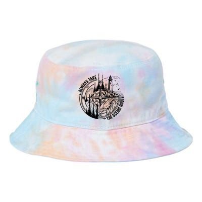 Always Take The Scenic Route Camping Tie Dye Newport Bucket Hat