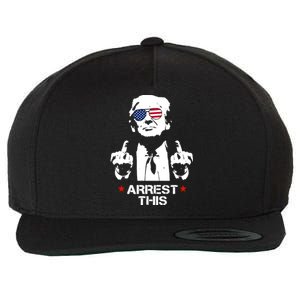 Arrest This Trump Fingers Pro Trump 2024 Trump Arrest This Wool Snapback Cap