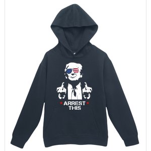 Arrest This Trump Fingers Pro Trump 2024 Trump Arrest This Urban Pullover Hoodie