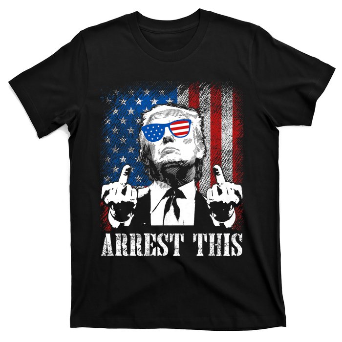 Arrest This Trump 2024 Us American Flag T-Shirt