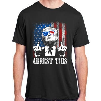 Arrest This Trump 2024 Us American Flag Adult ChromaSoft Performance T-Shirt