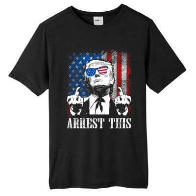 Arrest This Trump 2024 Us American Flag Tall Fusion ChromaSoft Performance T-Shirt