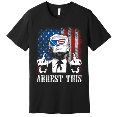 Arrest This Trump 2024 Us American Flag Premium T-Shirt