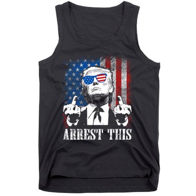 Arrest This Trump 2024 Us American Flag Tank Top