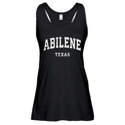 Abilene Texas Tx Vintage Athletic Sports Design Ladies Essential Flowy Tank