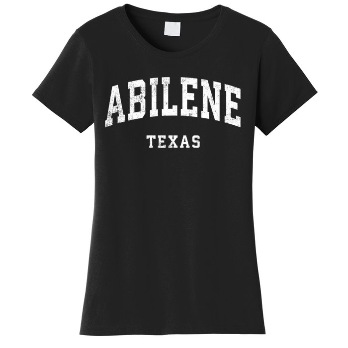 Abilene Texas Tx Vintage Athletic Sports Design Women's T-Shirt