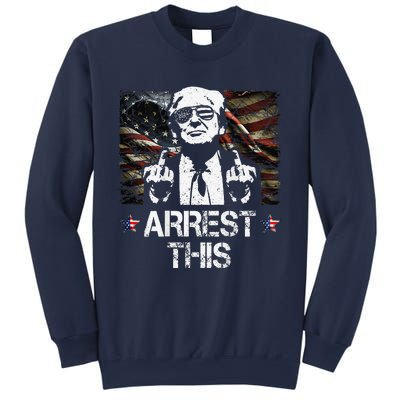 Arrest This Trump Middle Fingers Pro Trump 2024 Sweatshirt