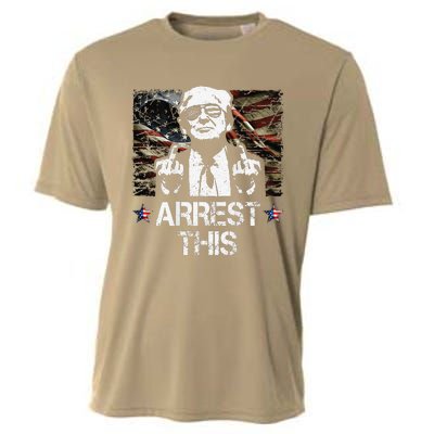 Arrest This Trump Middle Fingers Pro Trump 2024 Cooling Performance Crew T-Shirt