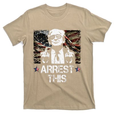 Arrest This Trump Middle Fingers Pro Trump 2024 T-Shirt