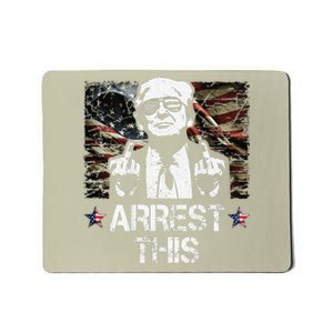 Arrest This Trump Middle Fingers Pro Trump 2024 Mousepad