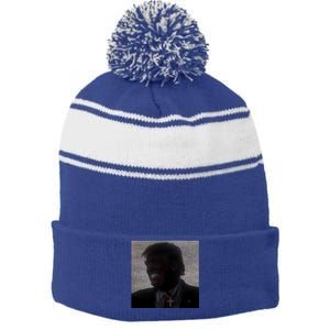 Ahh Tees Trump Ken Carson Grills Stripe Pom Pom Beanie