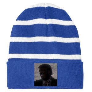 Ahh Tees Trump Ken Carson Grills Striped Beanie with Solid Band