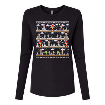 Attack of Christmas Gamer Ugly Christmas Sweater Womens Cotton Relaxed Long Sleeve T-Shirt