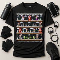 Attack of Christmas Gamer Ugly Christmas Sweater Cooling Performance Crew T-Shirt